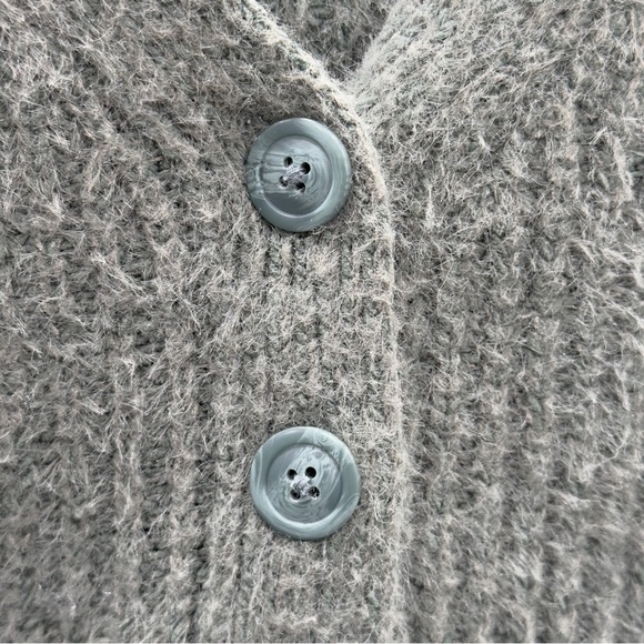Abercrombie & Fitch Button Up Cardigan Size L Green Soft Collection Sweater - Picture 7 of 13